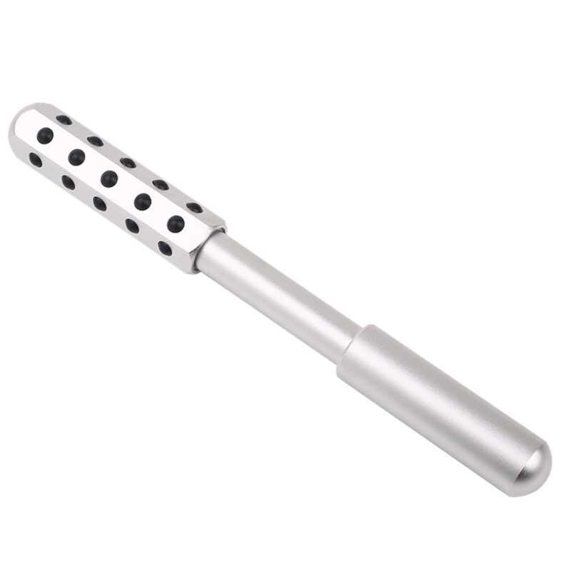 Gua Sha ansikts roller med 30 germanium stenar - kommer i paket om 2 stycken