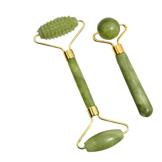 Massage roller set - Jade sten